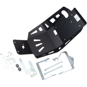2017-2021 Kawasaki Versys-X 300 ABS Aluminum Skid Plate - Black Anodized