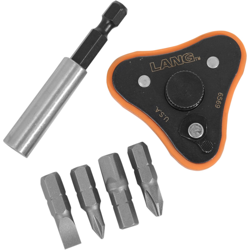 LANG TOOLS 6-Piece Finger Ratchet Bit Driver