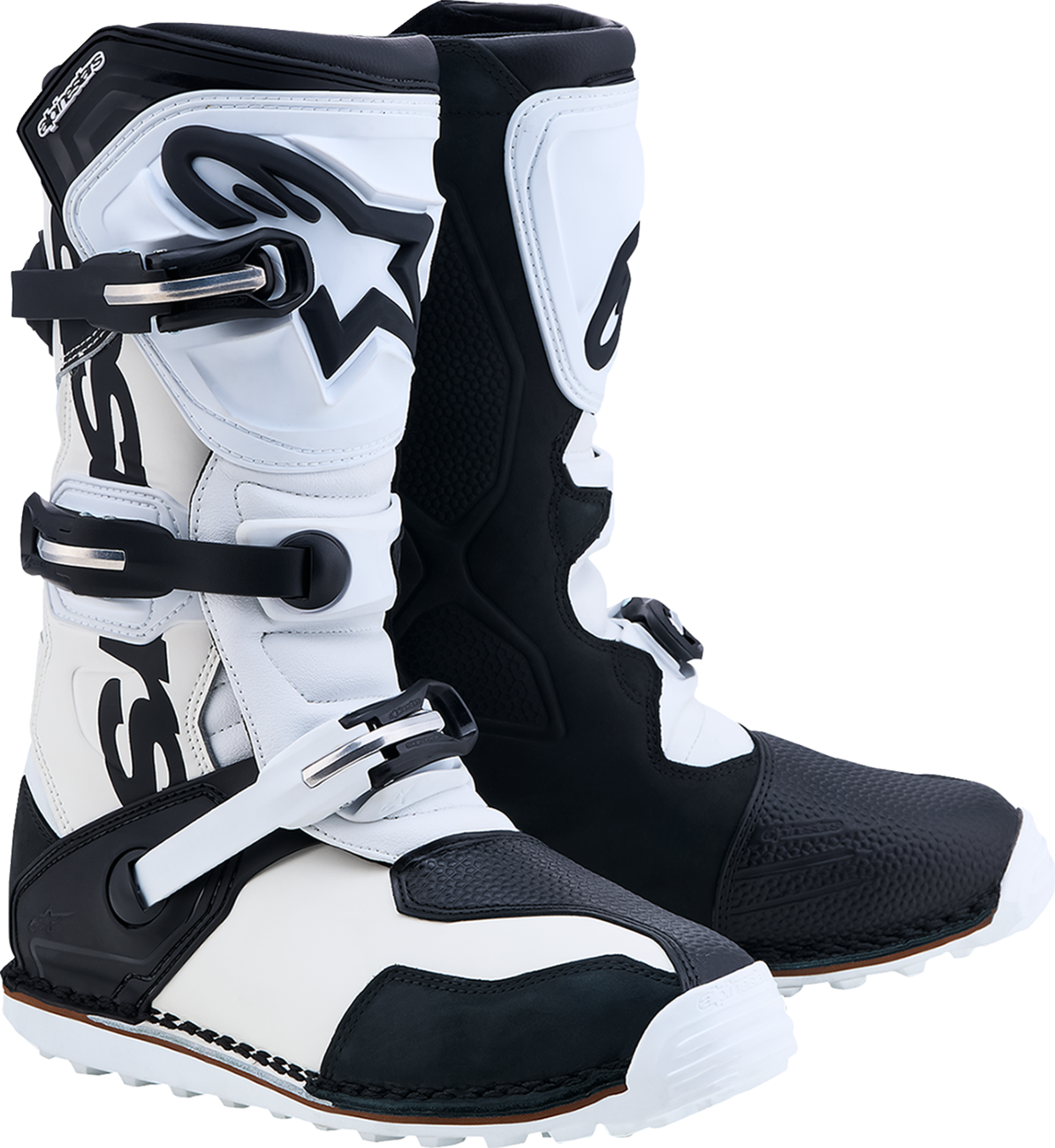 Alpinestars Tech-T Boots — Black/White — US 9 / EU 43