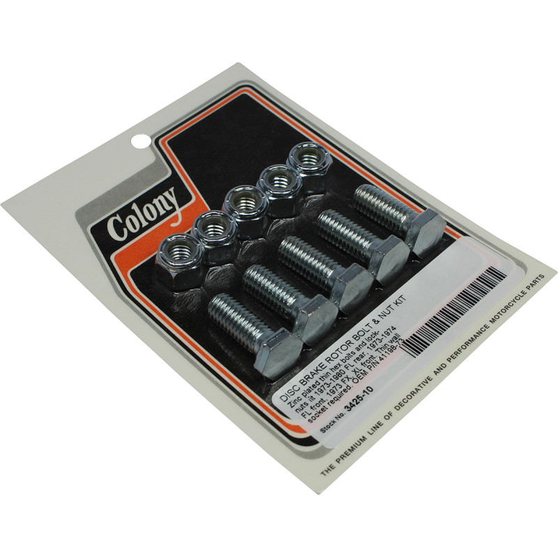 COLONY Disc Brake Rotor Bolt and Nut Kit