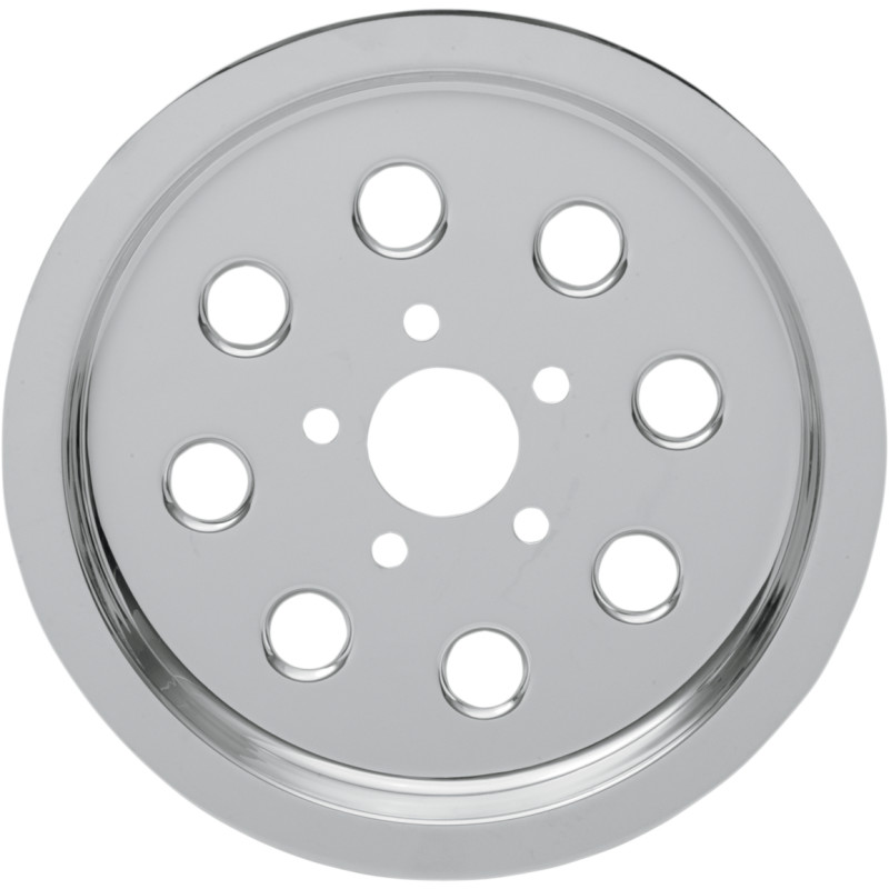 DRAG SPECIALTIES Chrome Outer Rear Pulley Insert — 65