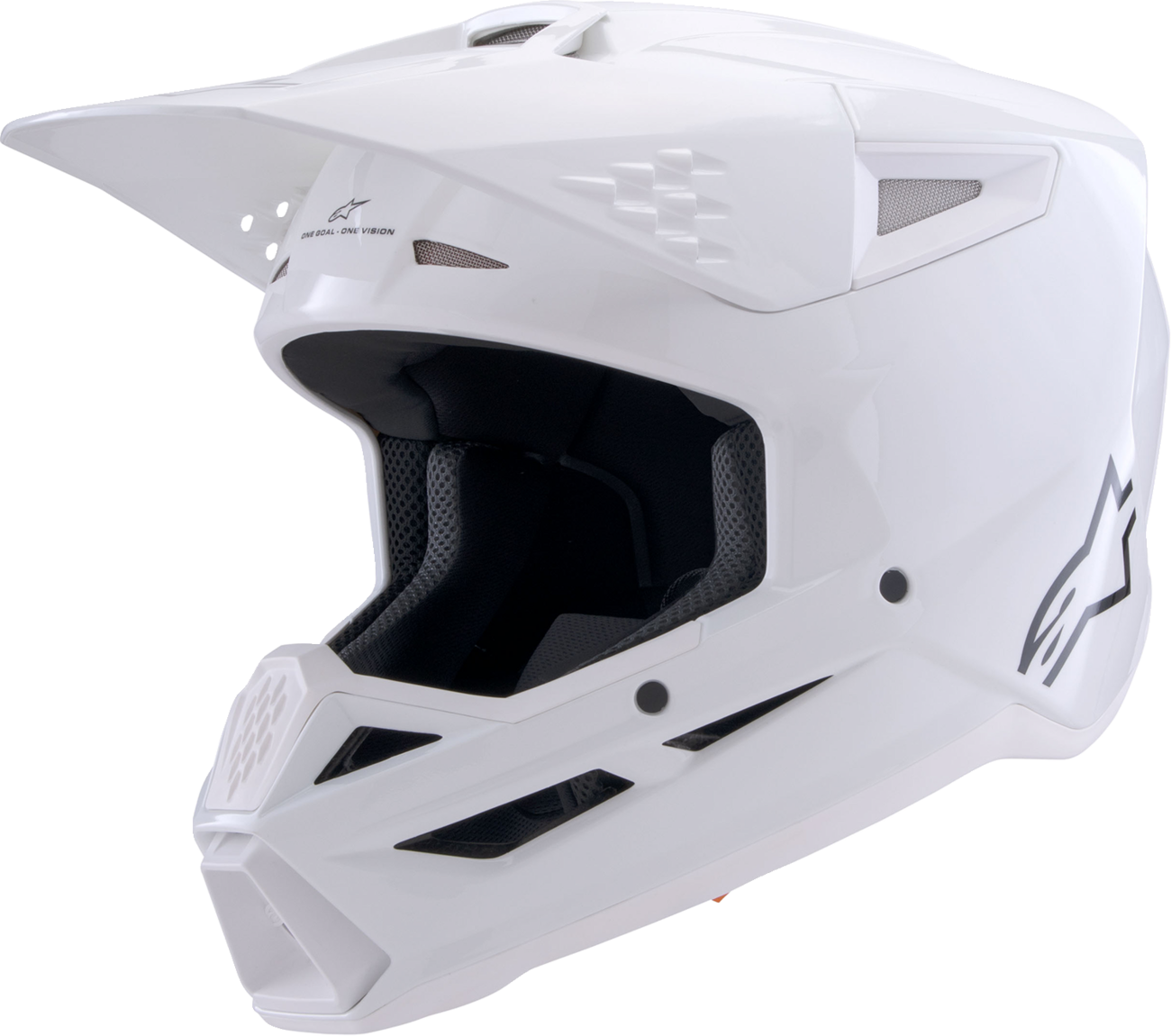 Alpinestars SM3 Helmet — Solid — Gloss White — Medium