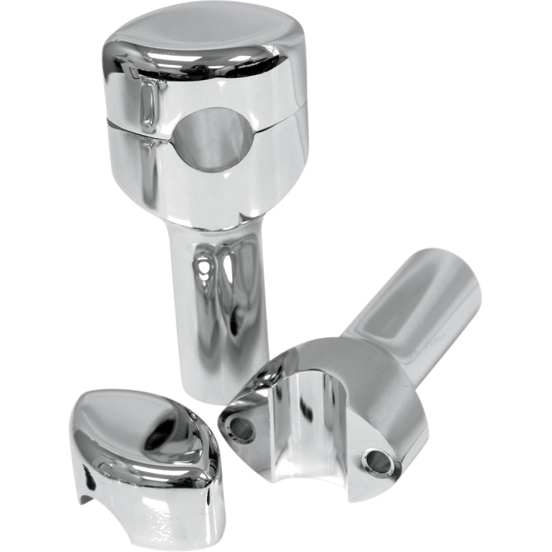 LA CHOPPERS Hefty Smooth Handlebar Risers for 1-1/4" Handlebars - Image 3