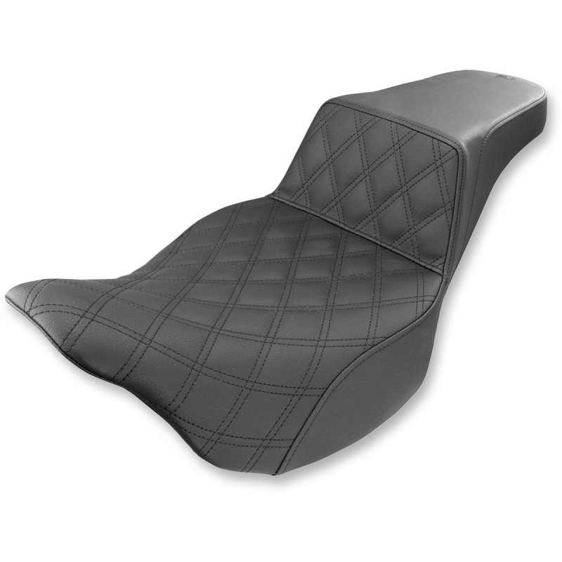 SADDLEMEN Step-Up Seat — Front Lattice Stitch