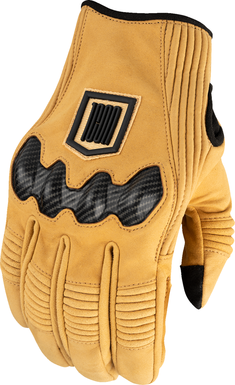 ICON Long Track CX Gloves - Tan