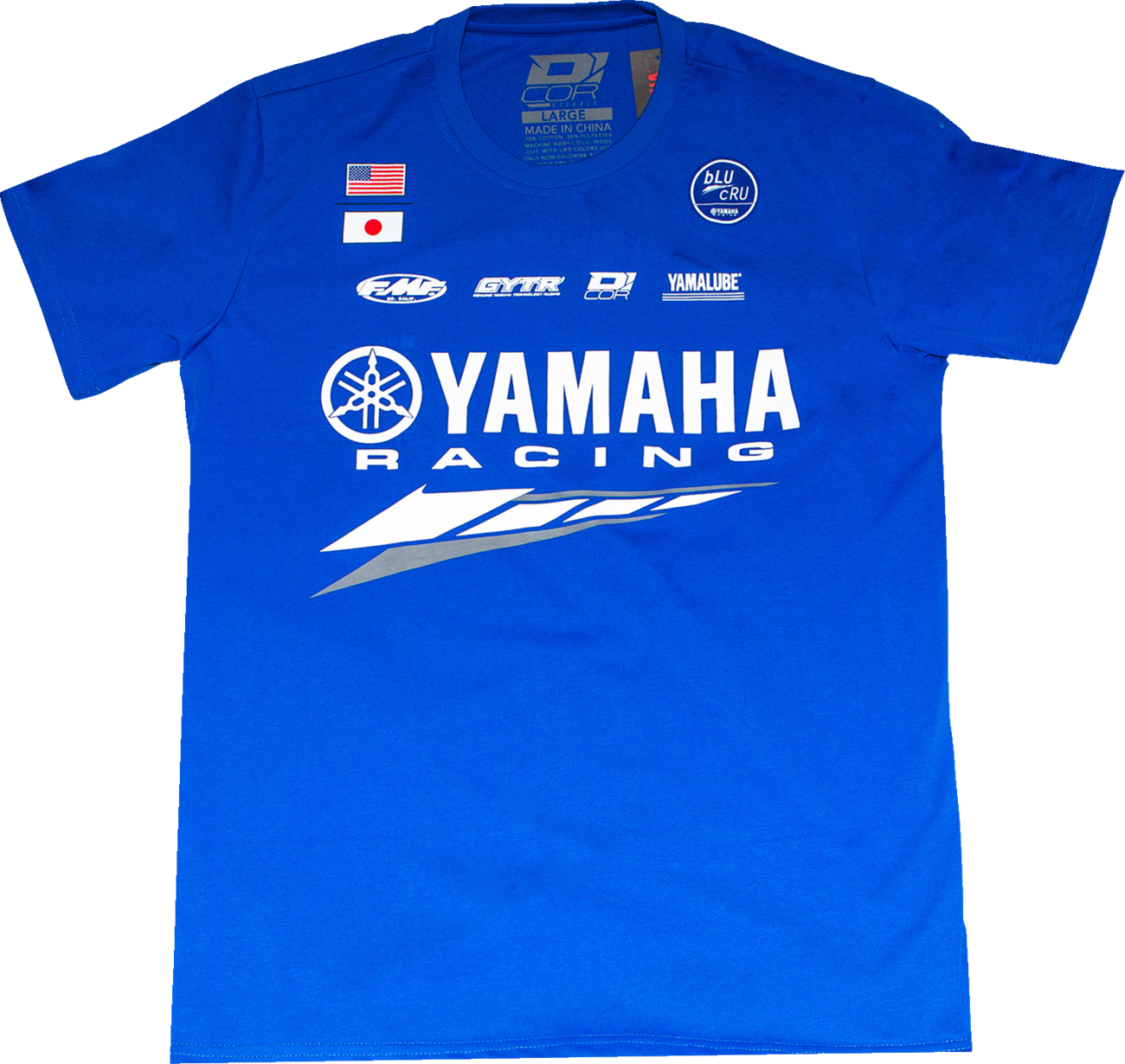D'COR Visuals Yamaha Factory T-Shirt — Blue — 2XL