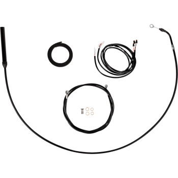 LA Choppers Black Complete Plug-and-Play Cable Kit 18-20" Bars 21-22 FLH