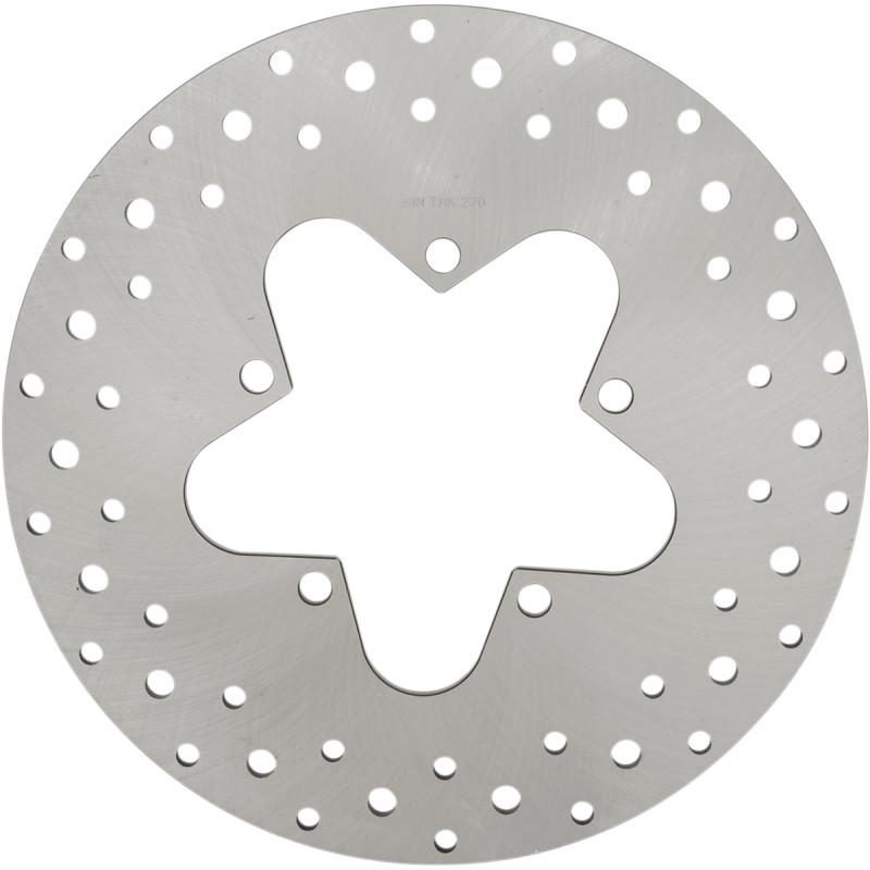 DRAG SPECIALTIES Stainless Steel Drilled Brake Rotor - Image 3