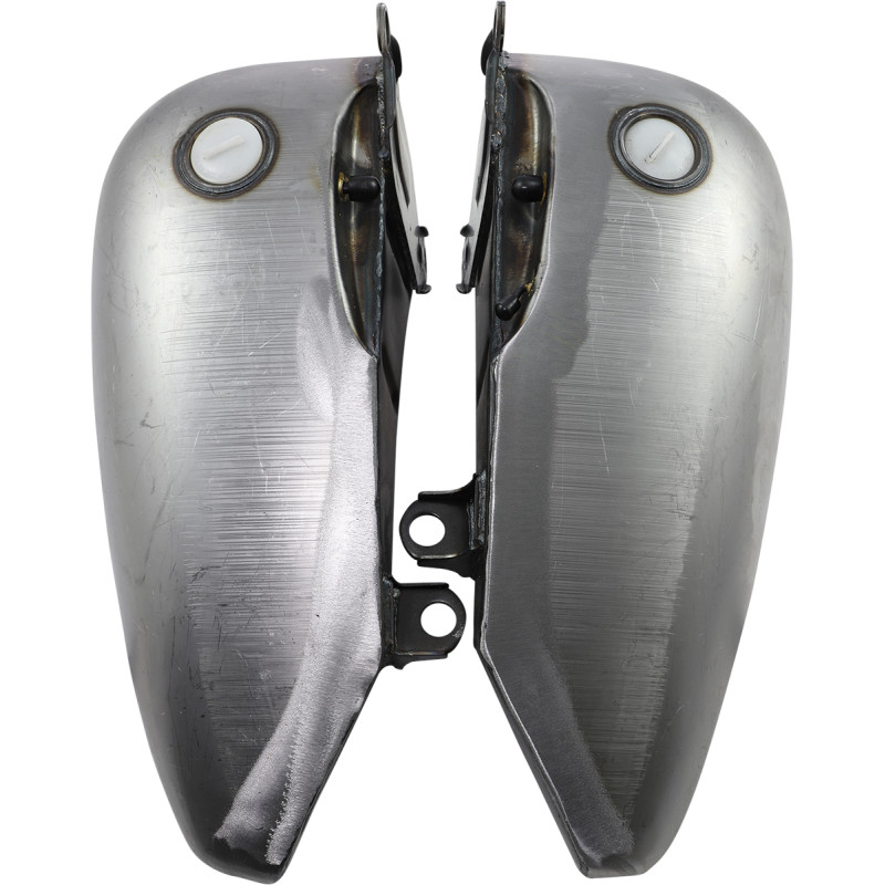 DRAG SPECIALTIES 2" Extended Two-Piece Flat-Side Gas Tank Set