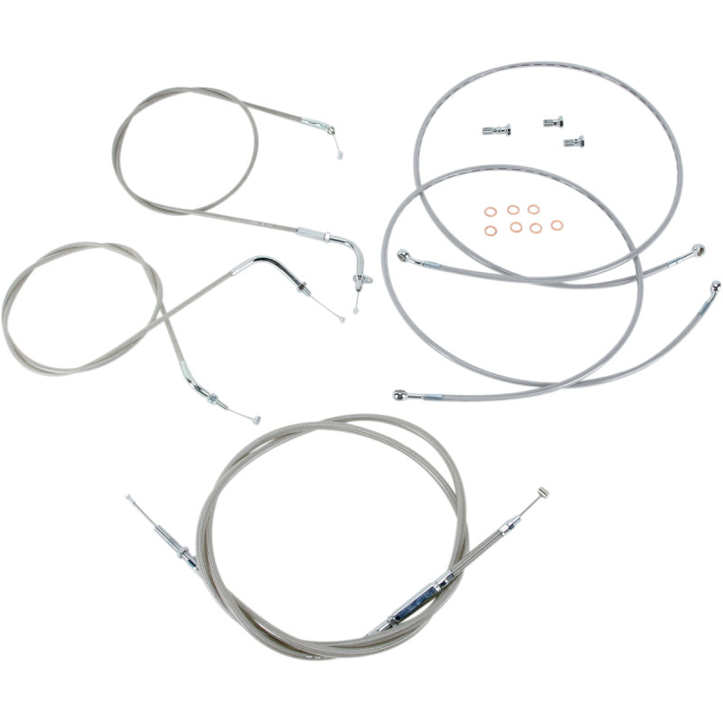 BARON Stainless Handlebar Cable/Line Kit - Image 14