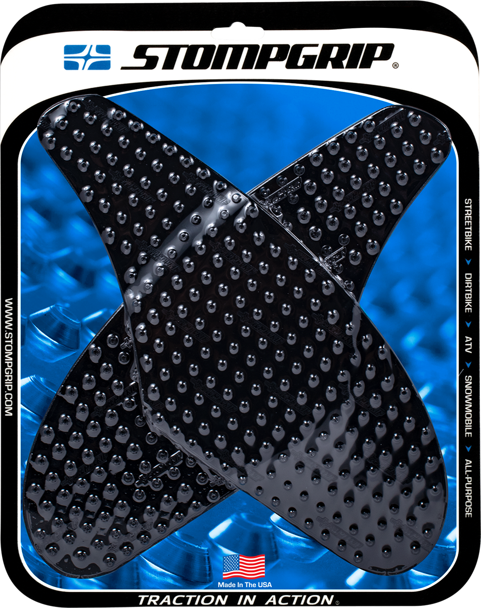 Stompgrip Tank Grips — Volcano — Black — Kawasaki — Ninja '04-'07