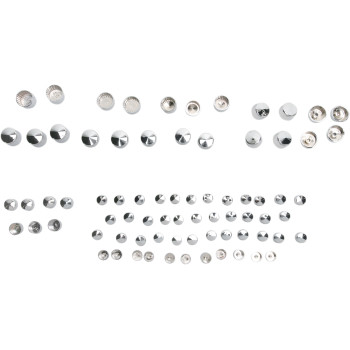 2006-2017 Harley FXD FLD Standard Bolt Cover Kit - Chrome by Drag Specialties