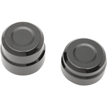 2008-2012 Harley XL XR Rear Axle Caps Black Drag Specialties