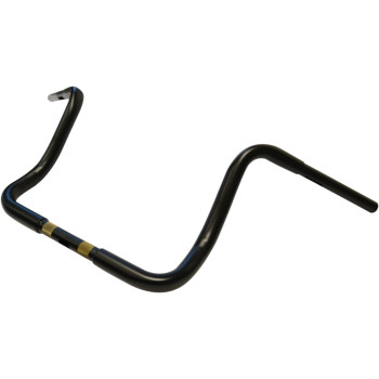 LA Choppers 1-1/4" Touring Ape Hanger Handlebar Flat Black 12" Rise Made in USA