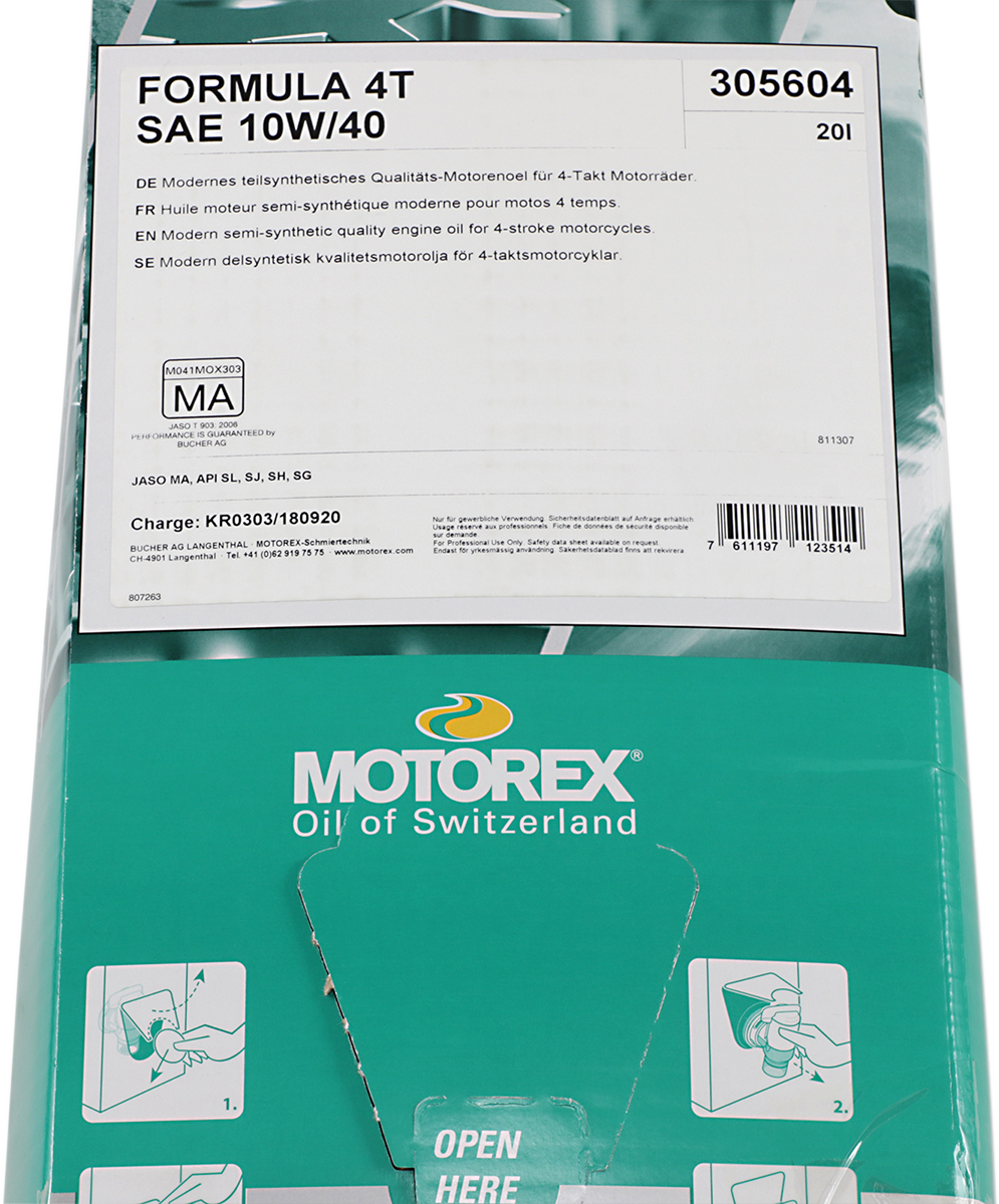 MOTOREX Formula Synthetic Blend 4T Engine Oil