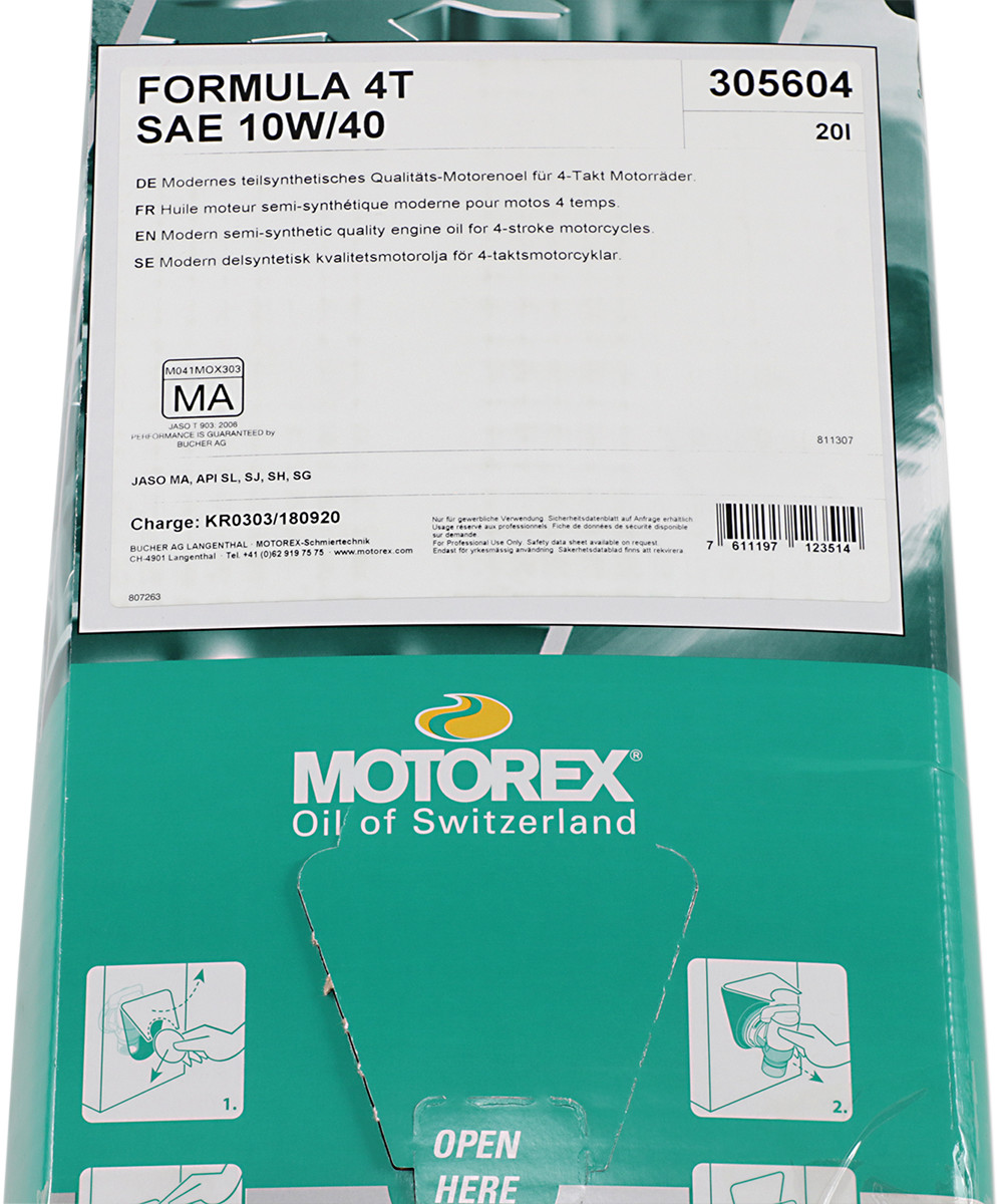 MOTOREX Formula Synthetic Blend 4T Engine Oil