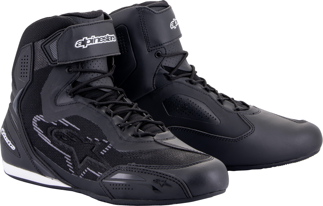 Alpinestars Faster-3 Rideknit® Shoes — Black/Gray — US 14 / EU 48