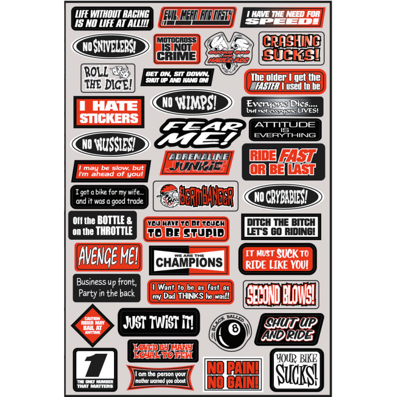 FACTORY EFFEX Sponsor Sticker Kit