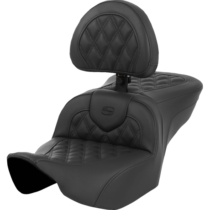 SADDLEMEN Roadsofa™ Lattice Stitch Heated Seat