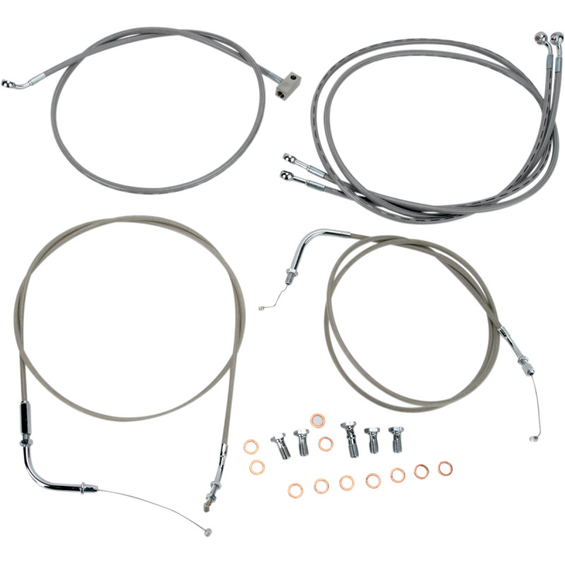 BARON Stainless Handlebar Cable/Line Kit - Image 15