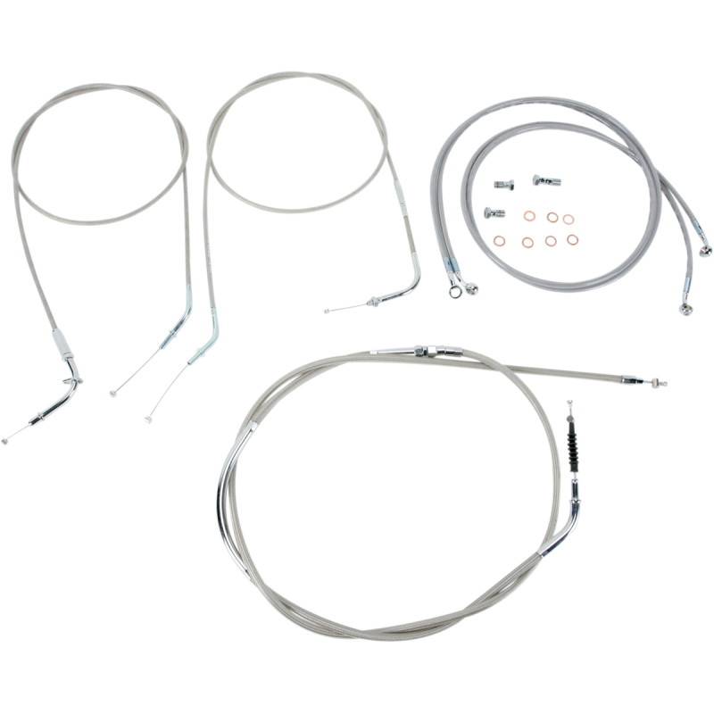 BARON Stainless Handlebar Cable/Line Kit - Image 13