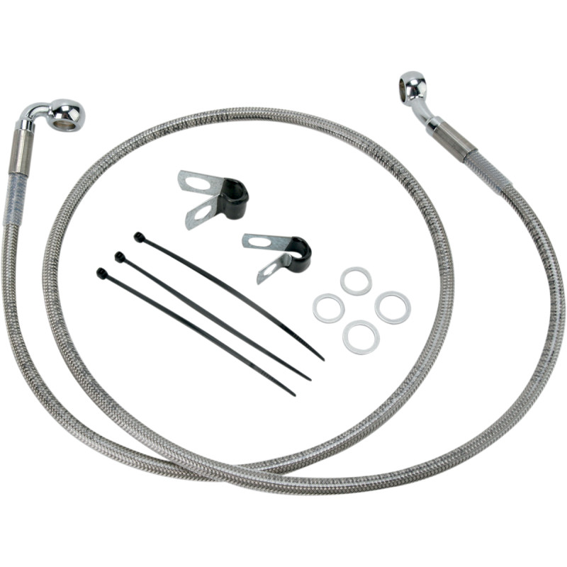 DRAG SPECIALTIES Extended Length Stainless Steel Brake Line Kit - Image 39