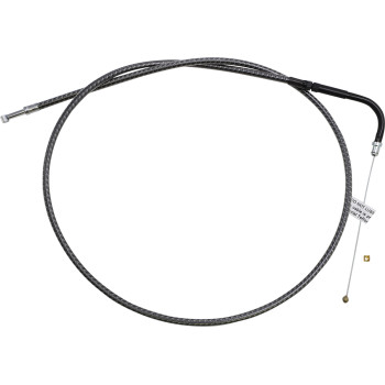 1984-2017 Harley-Davidson FL FX KARBONFIBR Braided Throttle Cable - 40-1/2"
