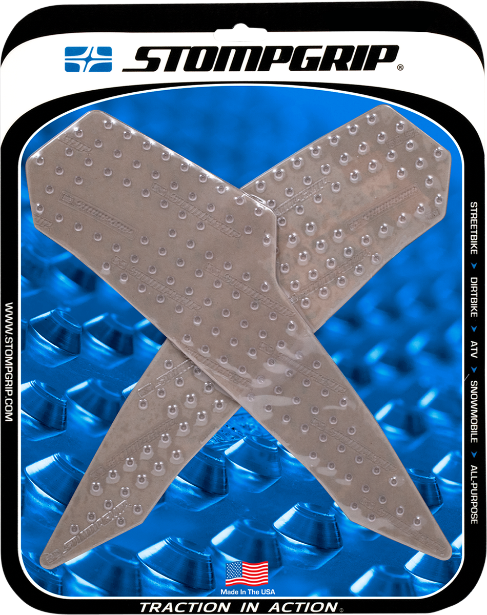 Stompgrip Tank Grips — Volcano — Clear — Ducati — Hypermotard/Hyperstrada '13-'18