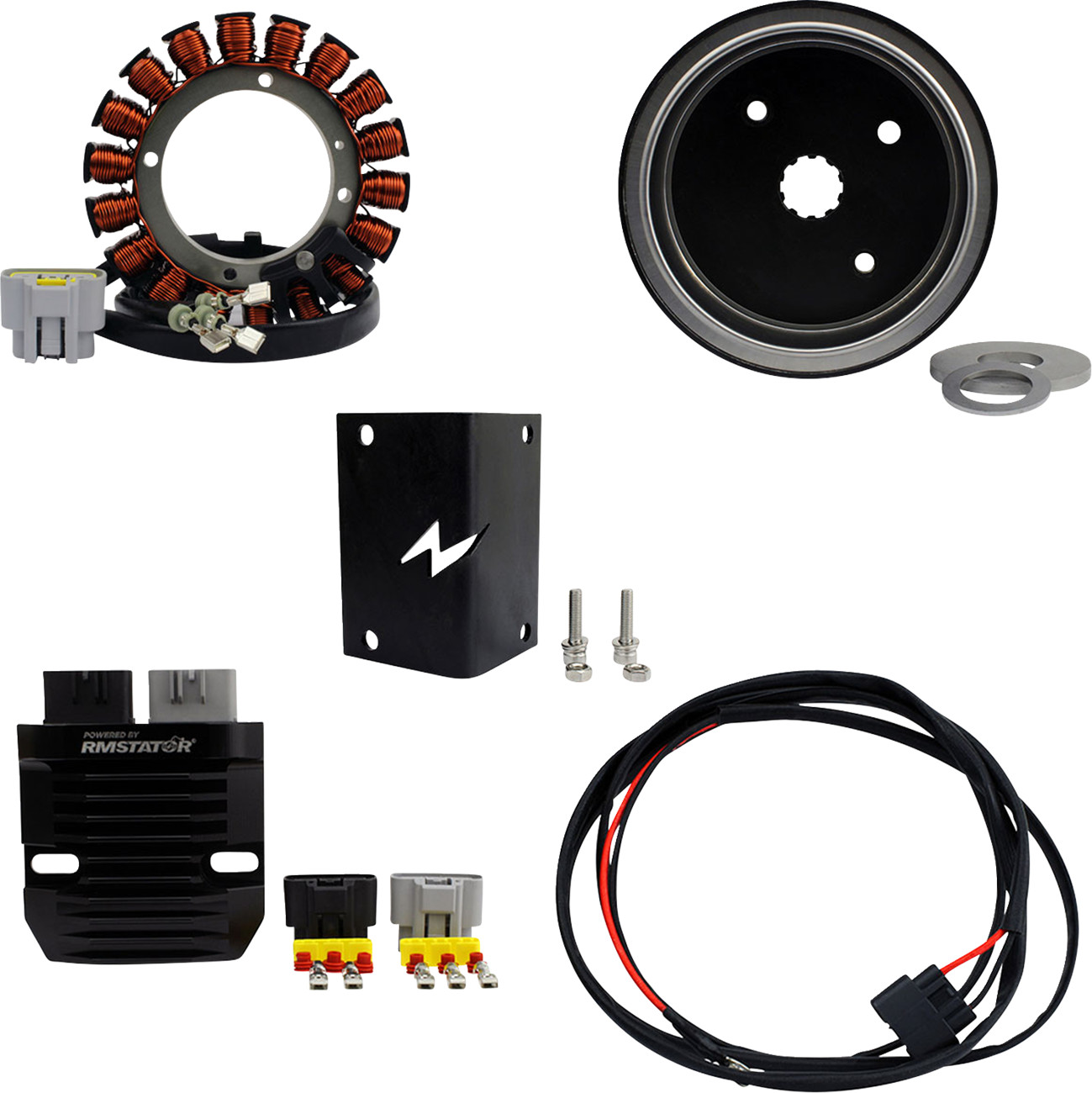 RM Stator 3-Phase Alternator Conversion Kit Harley-Davidson FLH FXE FXS 71-84