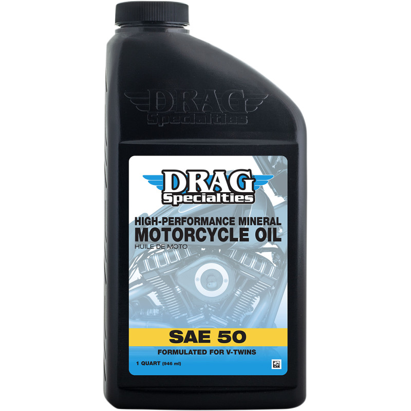 DRAG SPECIALTIES OIL High-Performance Mineral 50 Motorcycle Oil