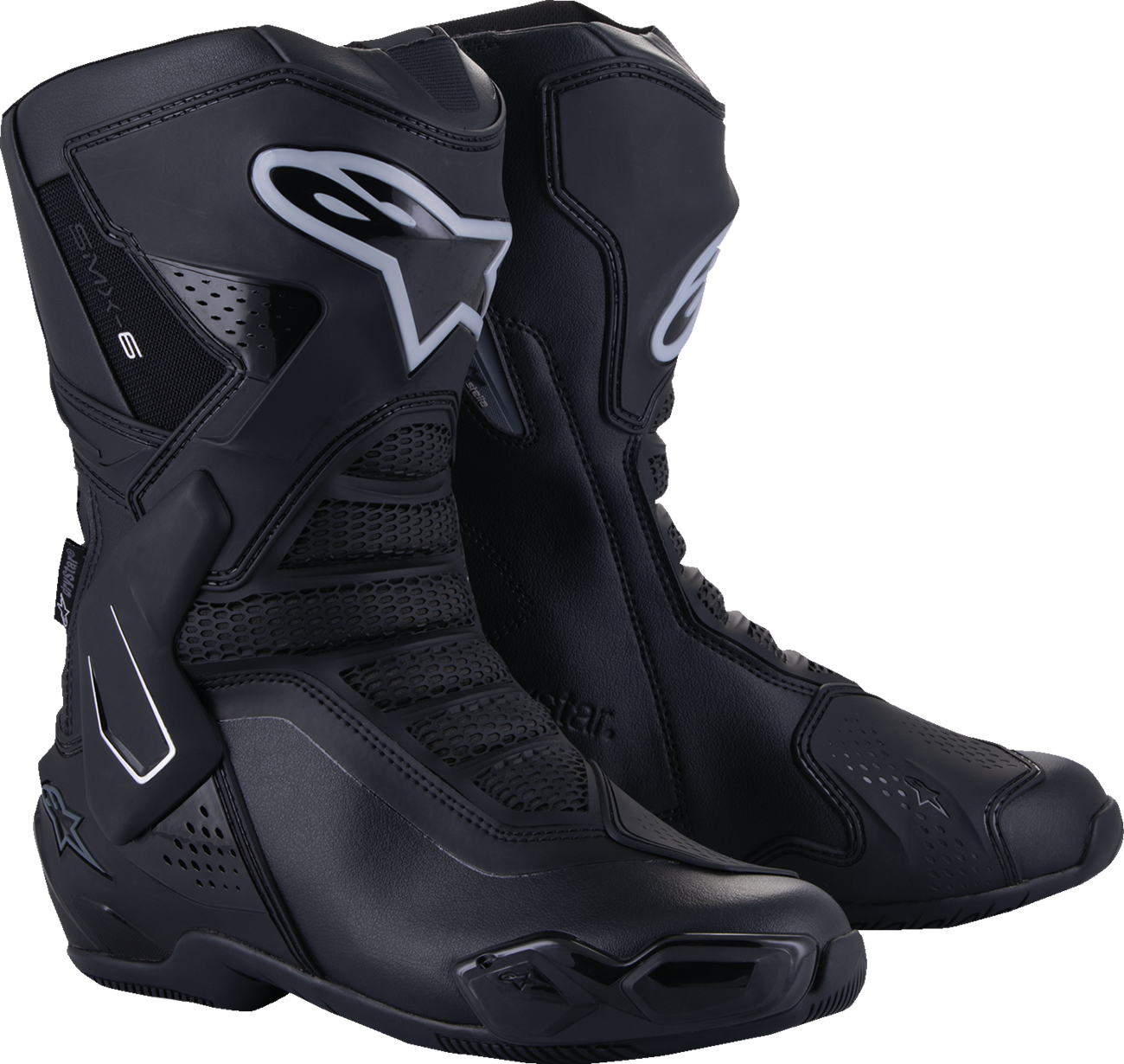 Alpinestars Stella SMX-6 V3 Drystar® Boots — Black/Silver — US 7 / EU 38