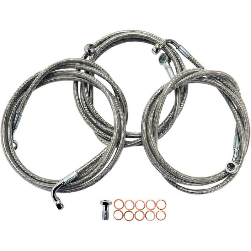 LA CHOPPERS Stainless Steel Brake Line Kit