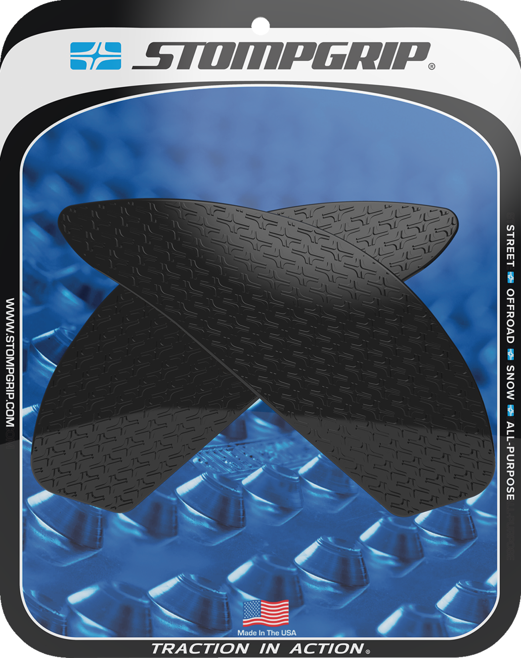 Stompgrip Tank Grips — Icon — Black — Suzuki — GS '18-'25