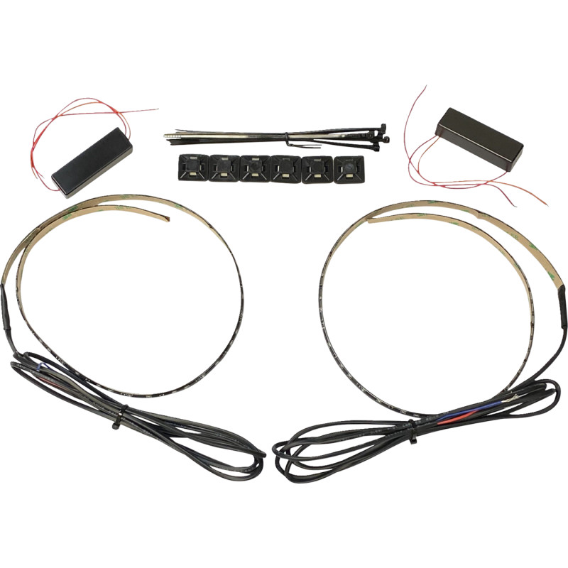 CUSTOM DYNAMICS Dual Intensity Side Firing Auxiliary LED Strips