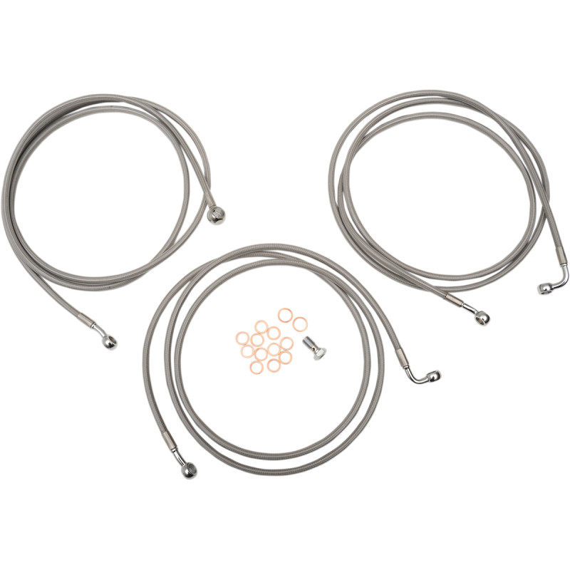 LA CHOPPERS Stainless Steel Brake Line Kit - Image 2