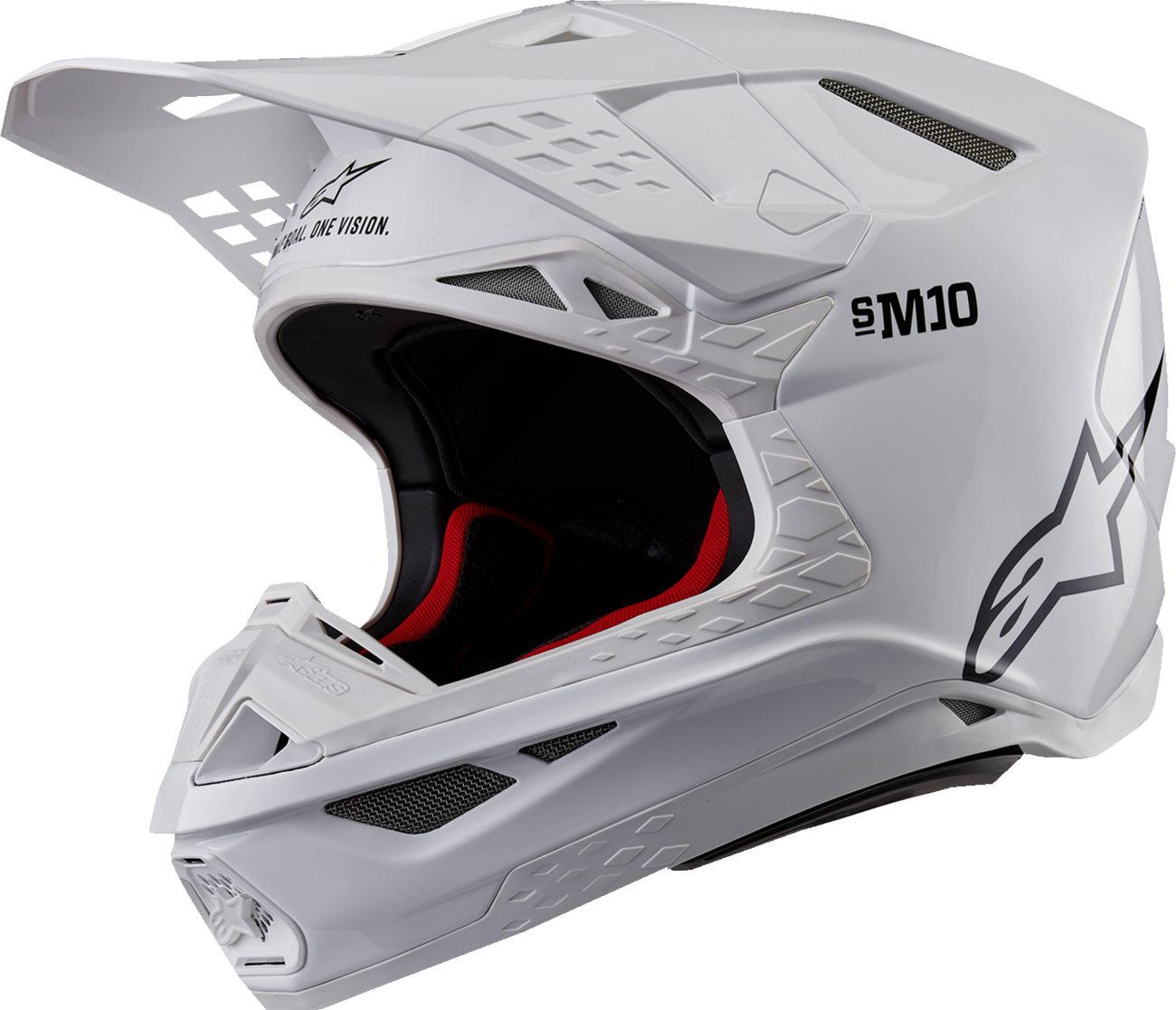Alpinestars Supertech M10 Helmet — Solid — MIPS® — Gloss White — 2XL