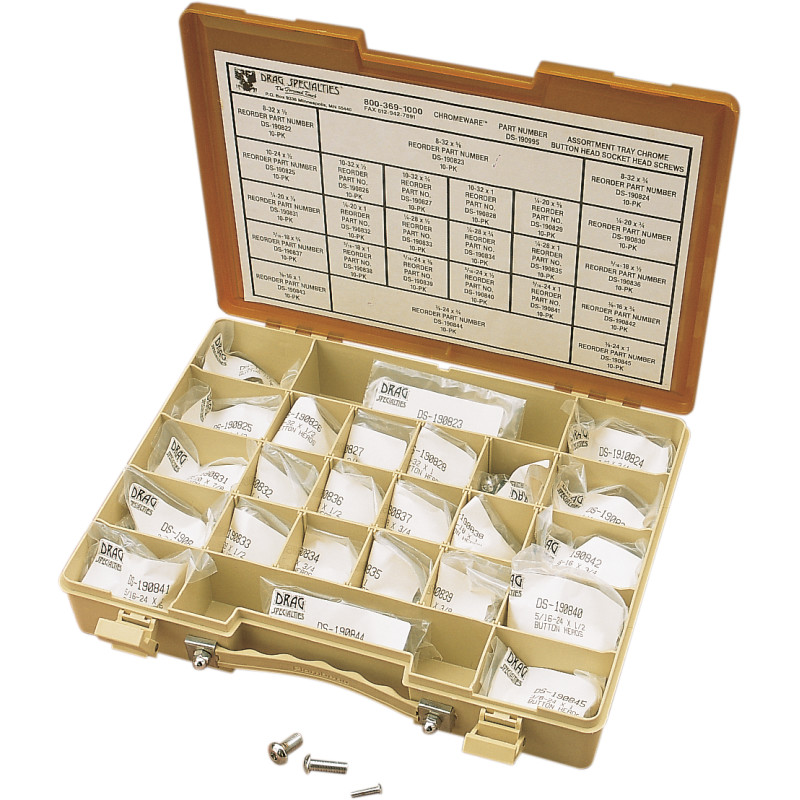 DRAG SPECIALTIES Button Head Bolt Assortment Kit