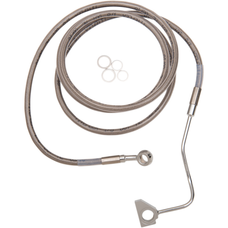 DRAG SPECIALTIES Extended Length Stainless Steel Brake Line Kit - Image 53