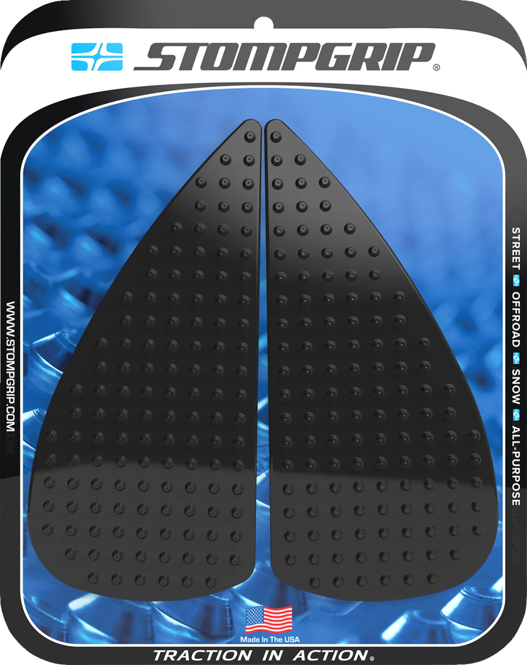 Stompgrip Tank Grips — Volcano — Black — KTM — RC 8C '22-'24