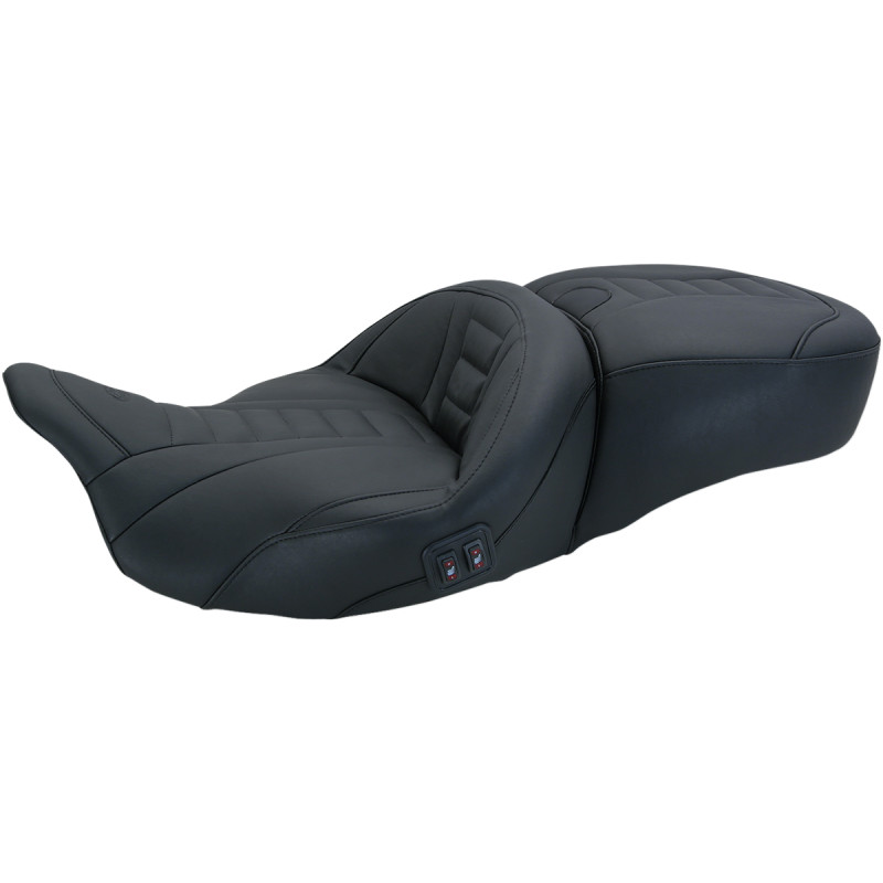 MUSTANG Heated One-Piece Deluxe 2-Up Touring Seat