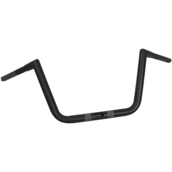 LA Choppers 1-1/4" Hefty Twin Peaks Handlebar Flat Black 10" Rise Made in USA