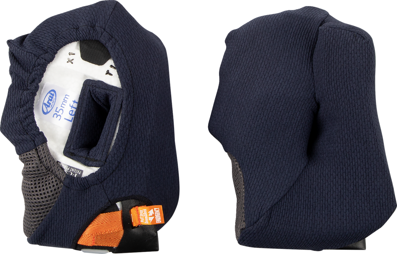 ARAI HELMETS (1388774) Corsair-X/Quantum-X/Signet-X Helmet Cheek Pads | Corsair-X/Quantum-X/Signet-X Cheek Pads - 35 mm