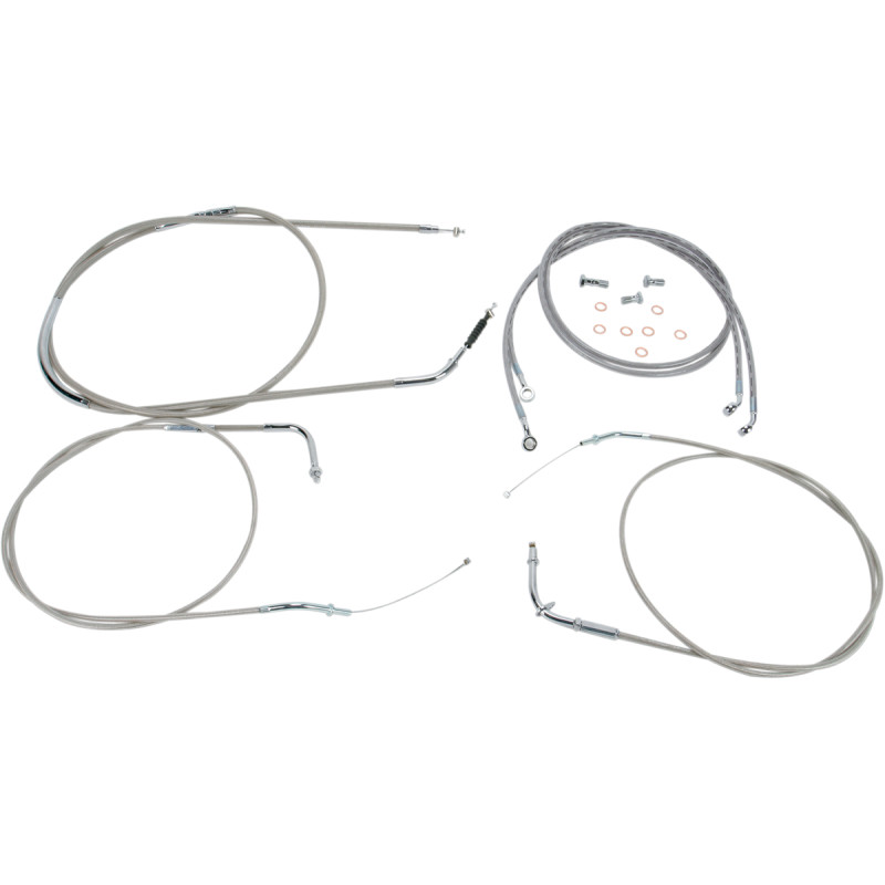 BARON Stainless Handlebar Cable/Line Kit - Image 6