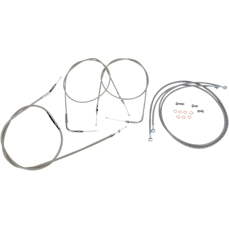 BARON Stainless Handlebar Cable/Line Kit - Image 3