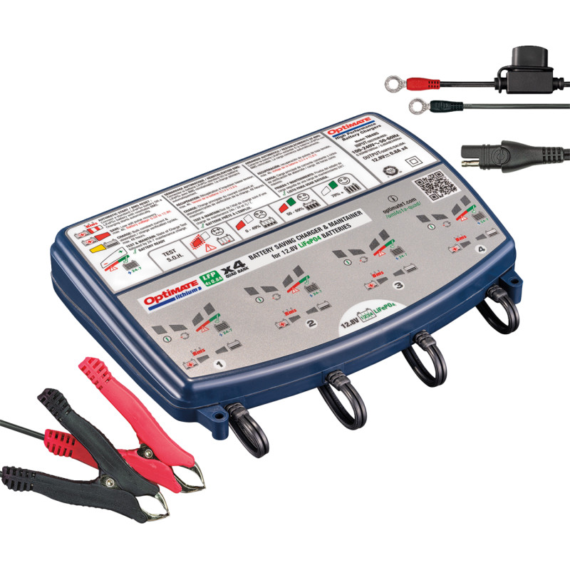 TECMATE OptiMate™ Lithium Quad Bank Charger and Maintainer