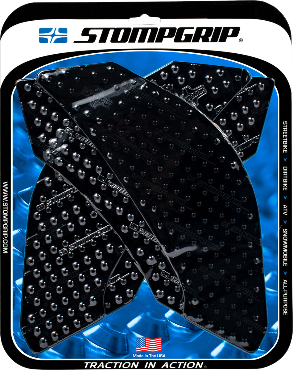 Stompgrip Tank Grips — Volcano — Black — Yamaha — FZ/XJ '09-'15