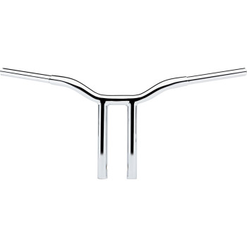 LA Choppers 1.25" Kage Fighter Welded Straight-Riser Handlebar Chrome 12" Rise