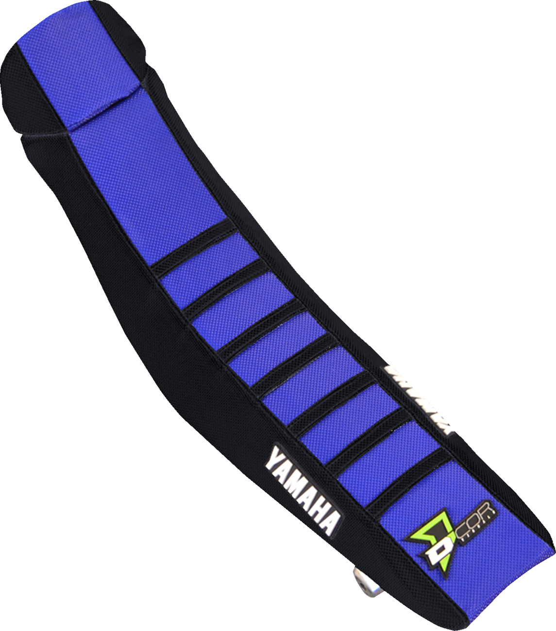 D'COR Visuals Seat Cover — Black/Blue — YZ65 '18-'26