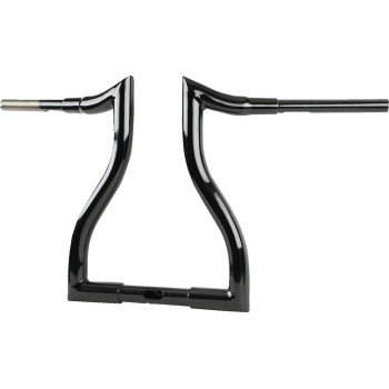 LA Choppers 1.5" Hammerhead Road Glide Handlebar Black 14" Rise Made in USA