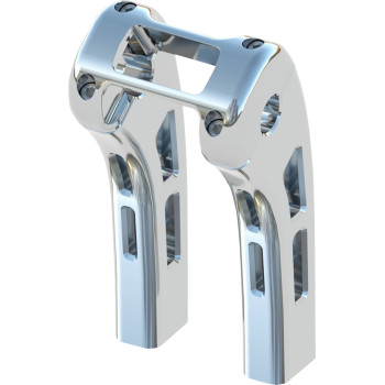 2018-2024 Harley-Davidson FX Ghost Risers - Softail Display Clamp 8" Chrome 2018-2024 Harley-Davidson FX Ghost Risers - Softail Display Clamp 8" Chrome